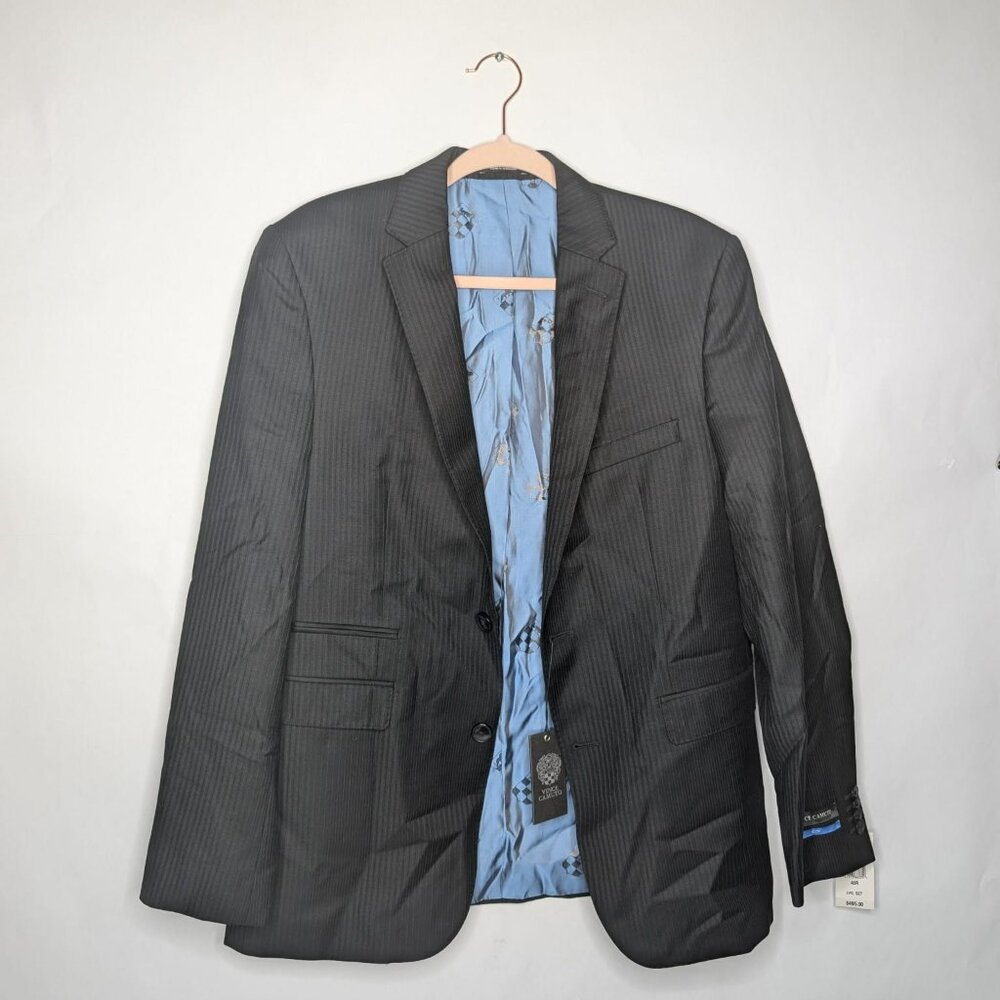 NWT Mens Black Vince Camuto Sports Coat Size 40R